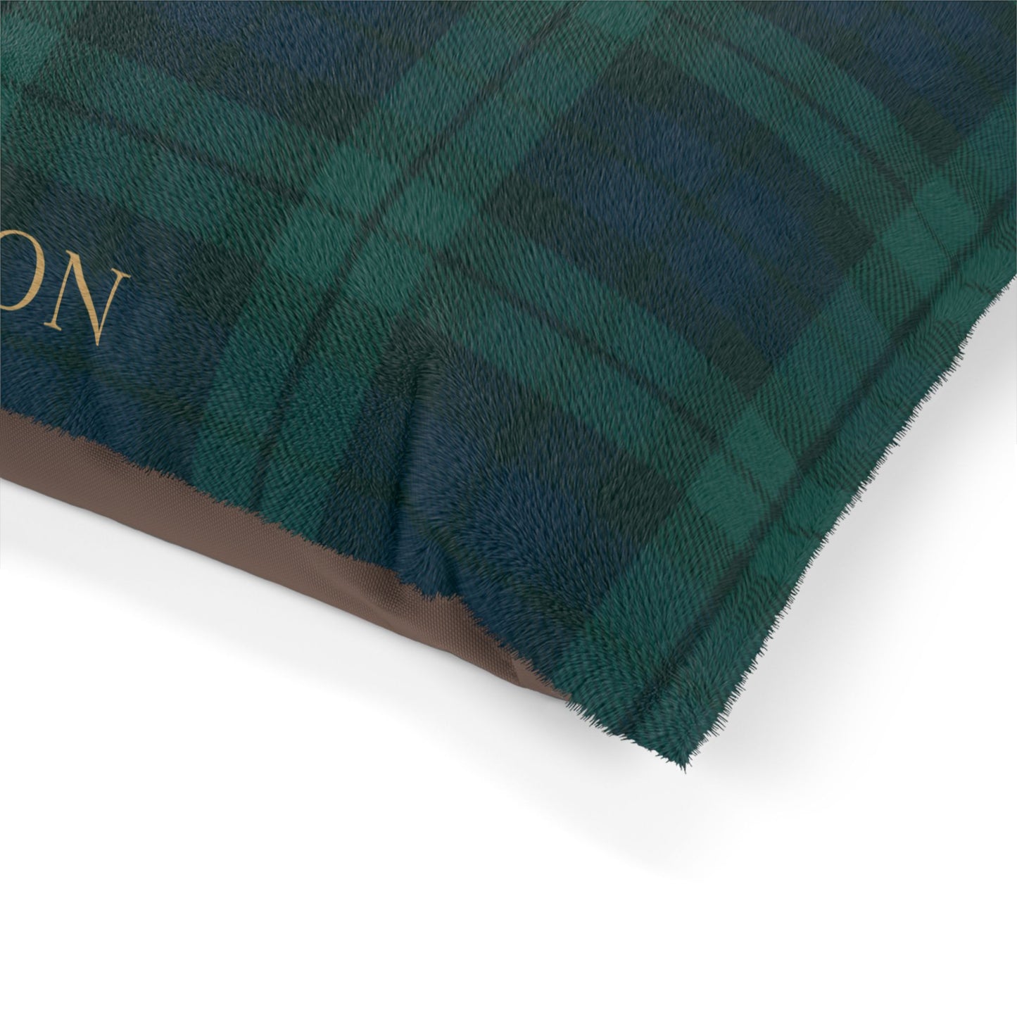 Custom Navy/Green Tartan Pet Bed