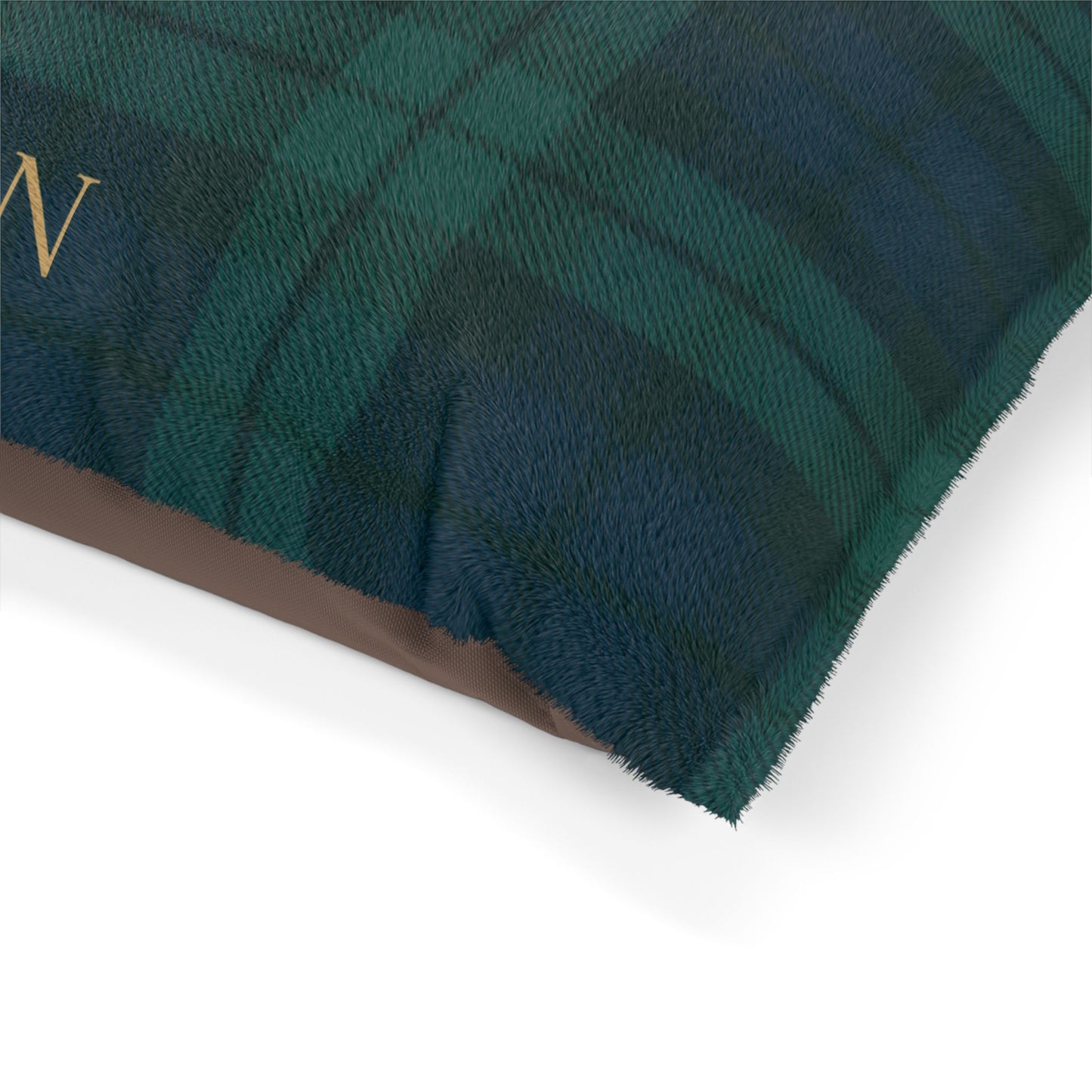 Custom Navy/Green Tartan Pet Bed