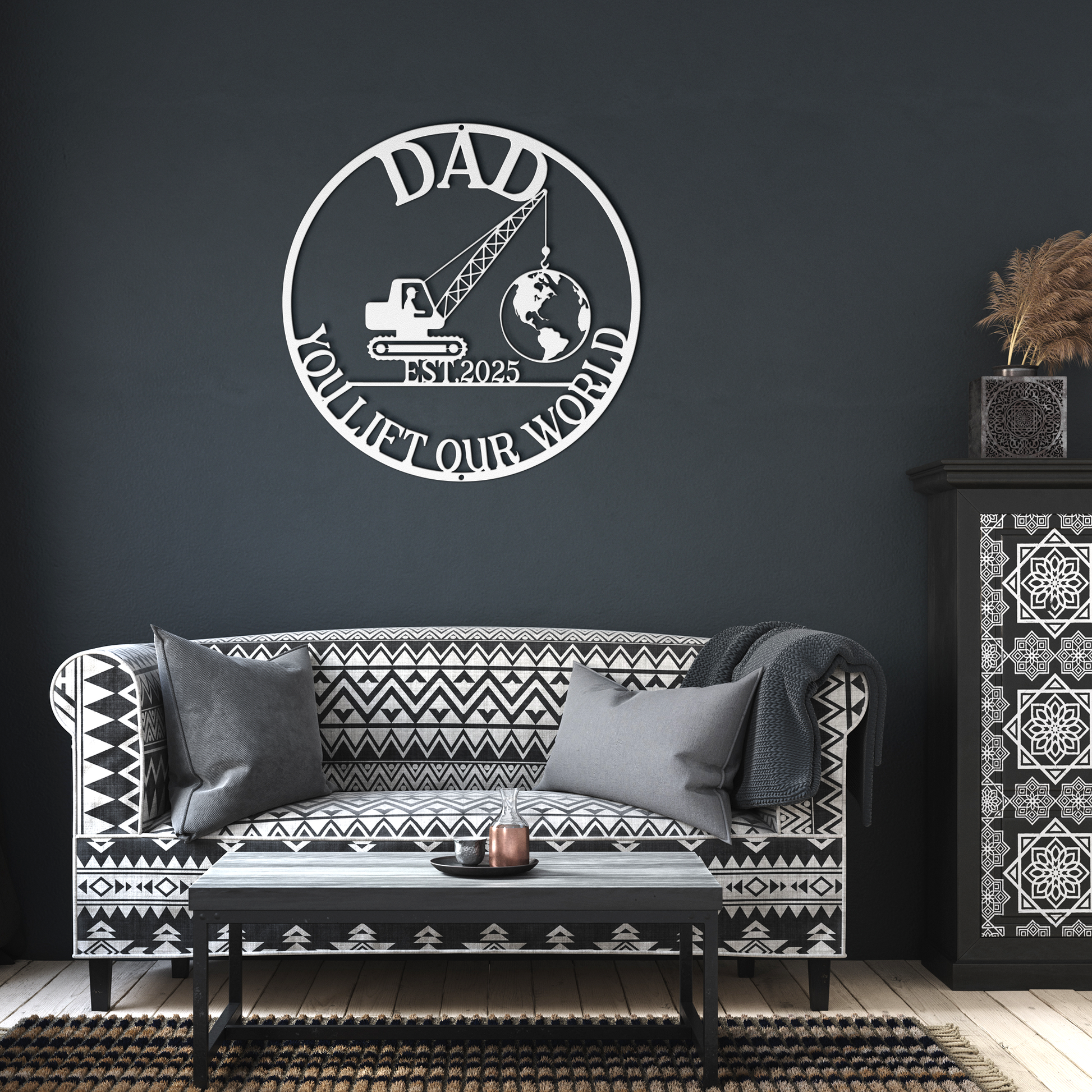 Crane_Lift_Your_World_Metal_Sign_White_Dark_Living_Room_Mockup.png