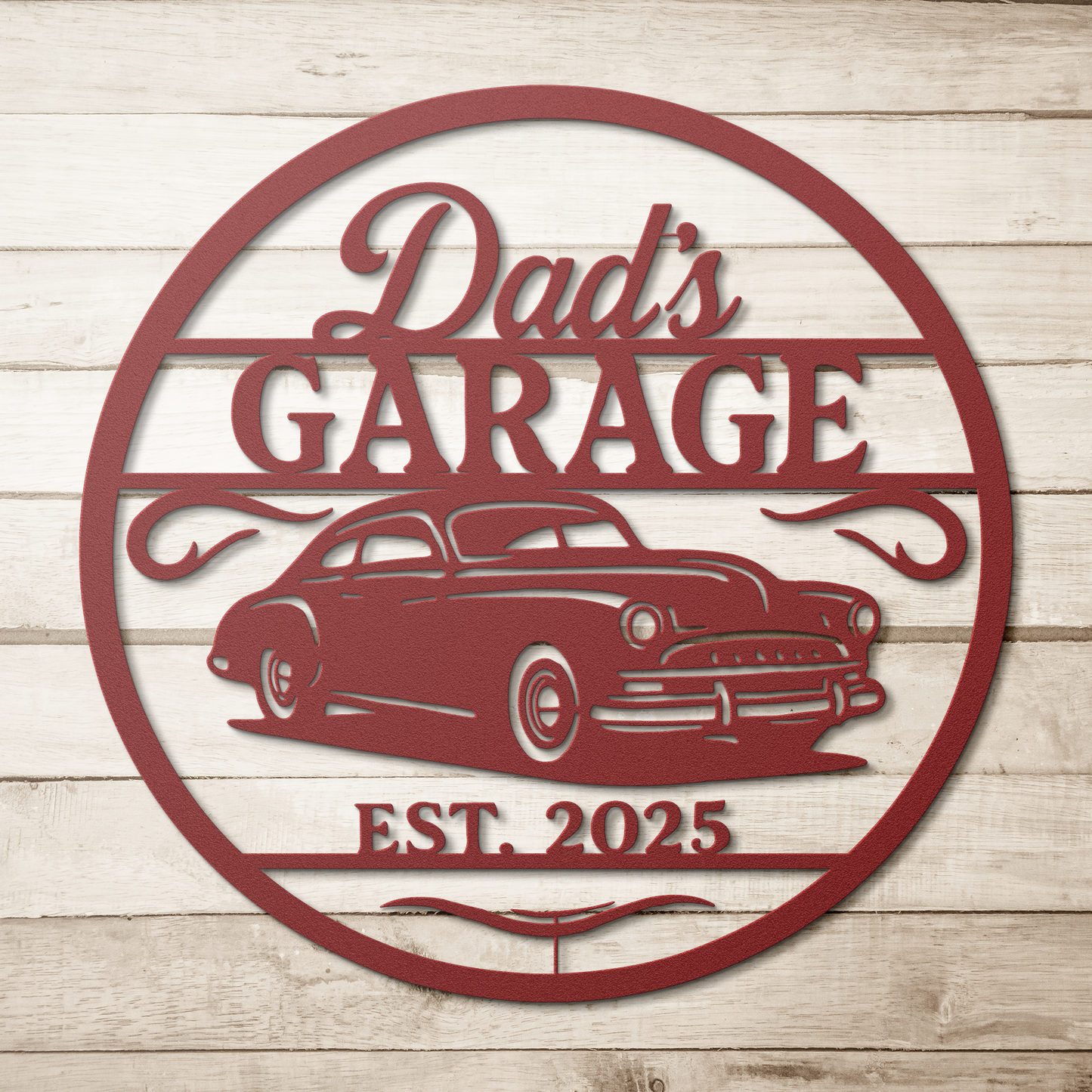 Dads_Garage_Metal_Sign_Red_Simple_Wood_BKGD_Mockup.png