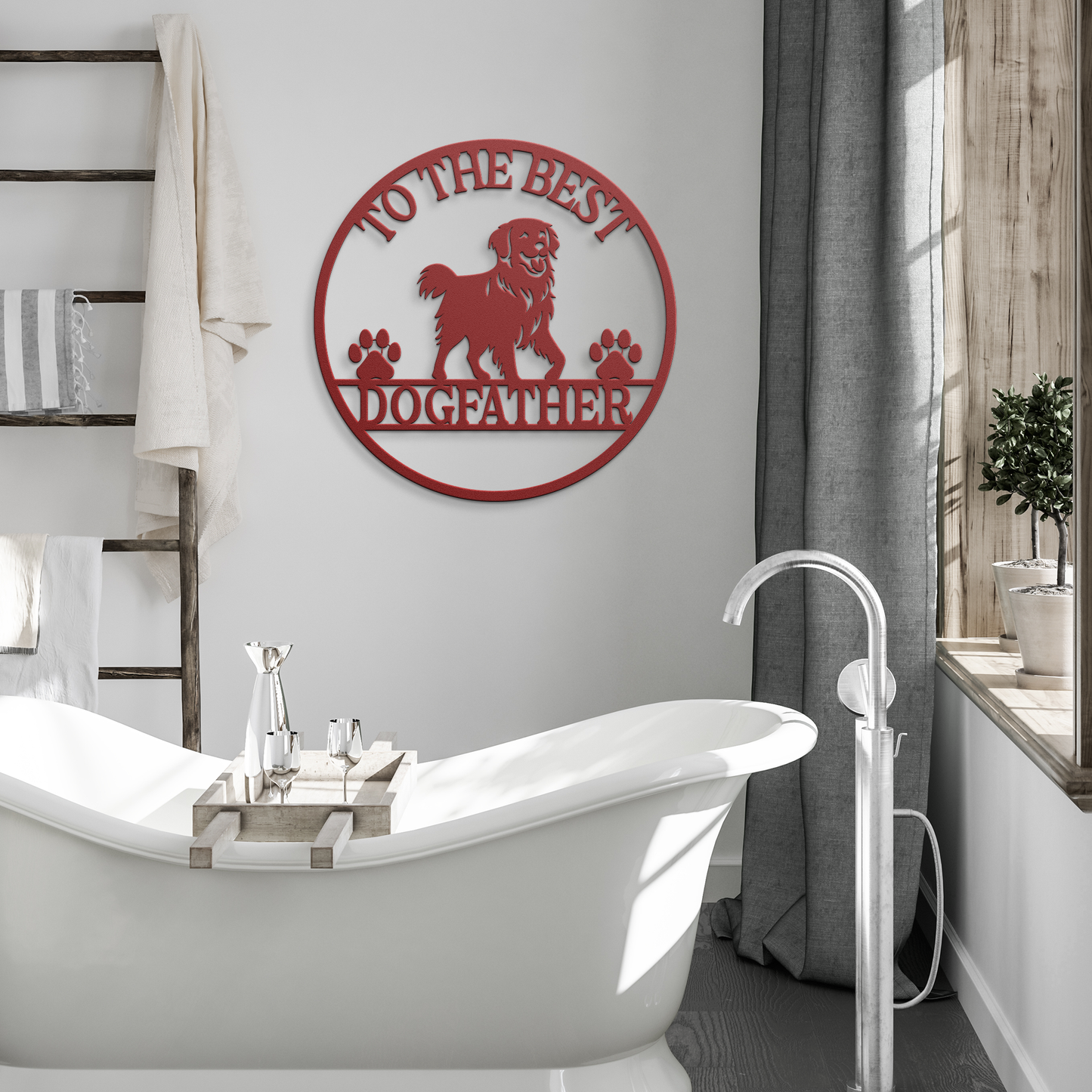 Dog_Father_Metal_Sign_Red_Modern_Bathroom_Mockup.png
