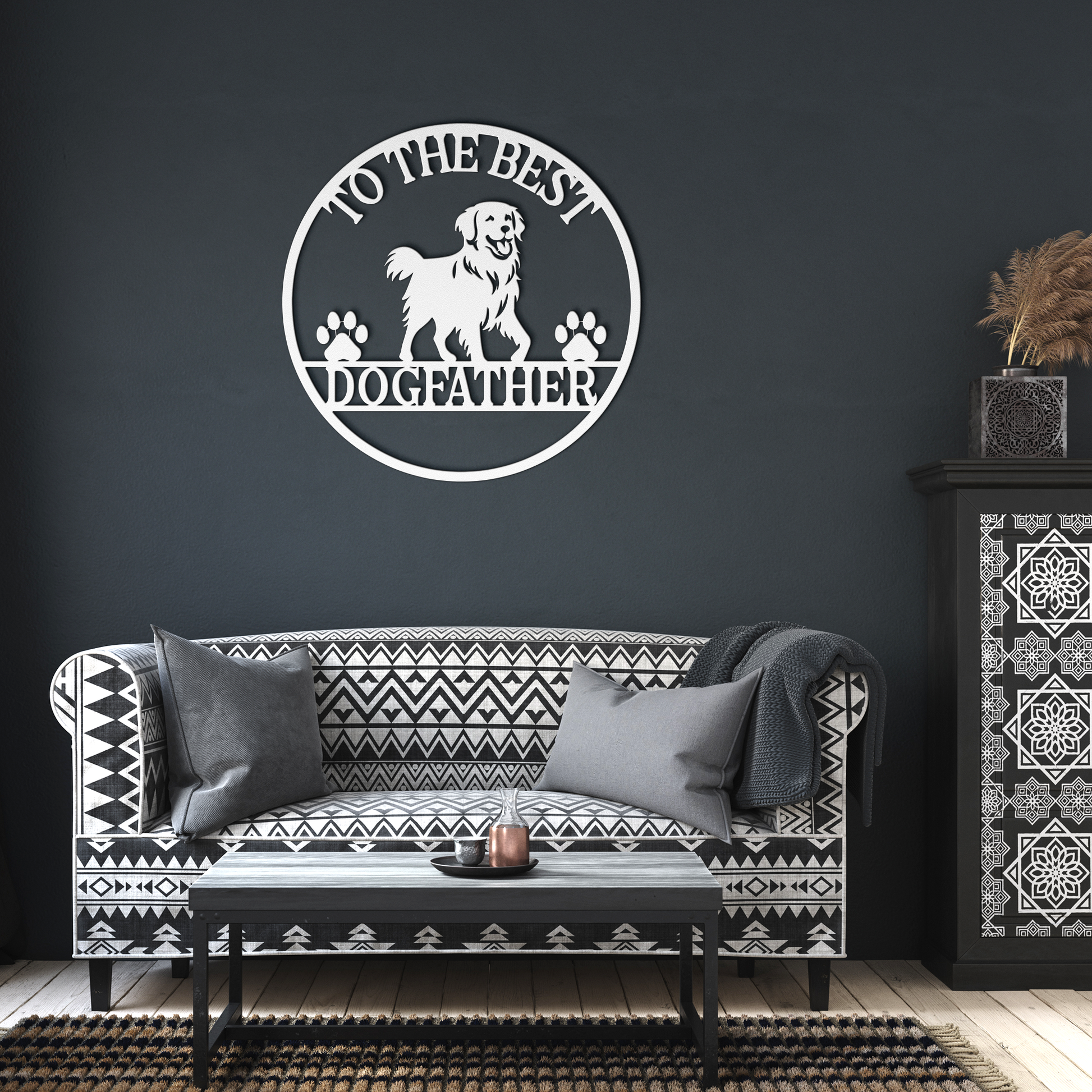 Dog_Father_Metal_Sign_White_Dark_Living_Room_Mockup.png