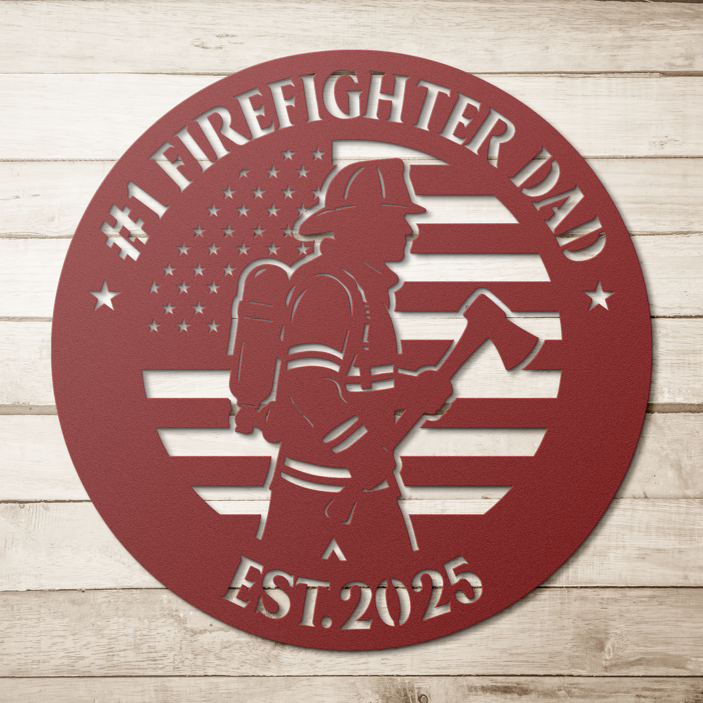 Fire_Fighter_Metal_Sign_Red_Simple_Wood_BKGD_Mockup.png