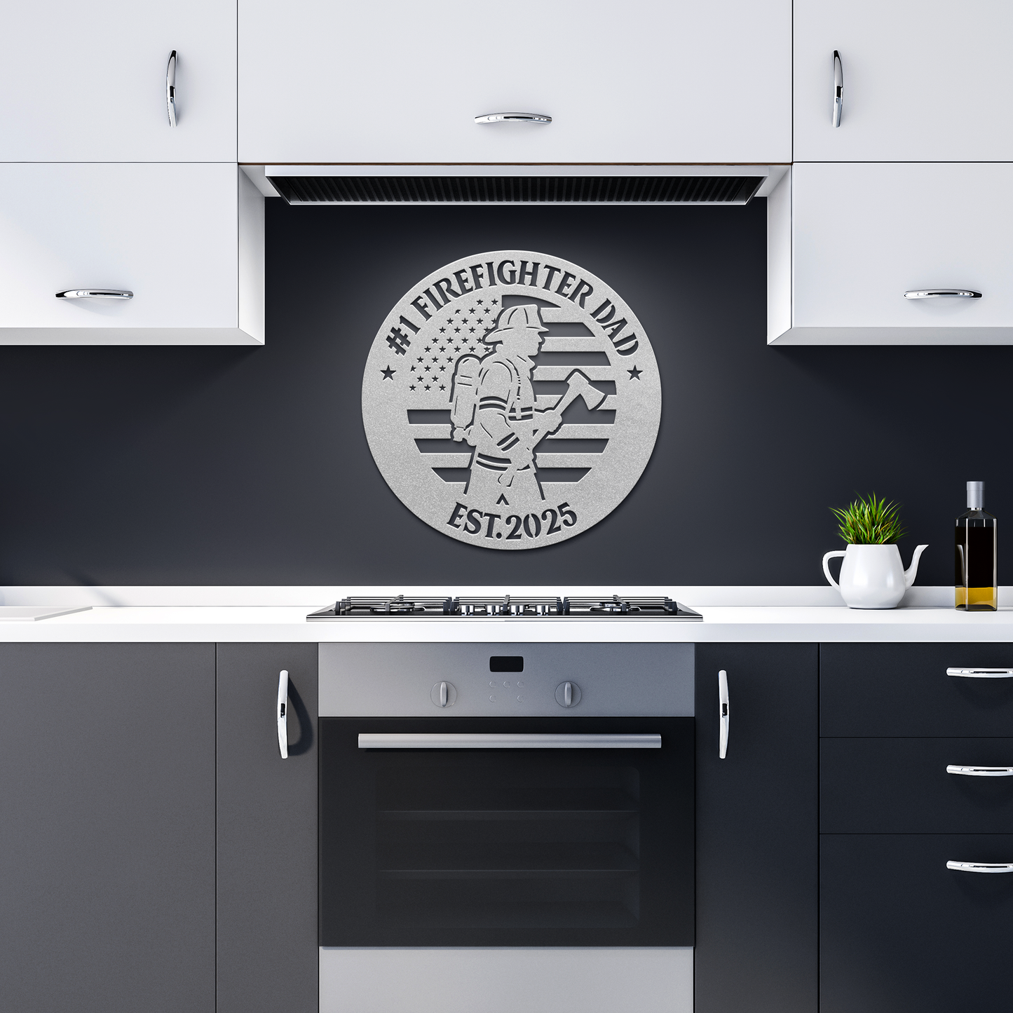 Fire_Fighter_Metal_Sign_Silver_Dark_Kitchen_Mockup.png