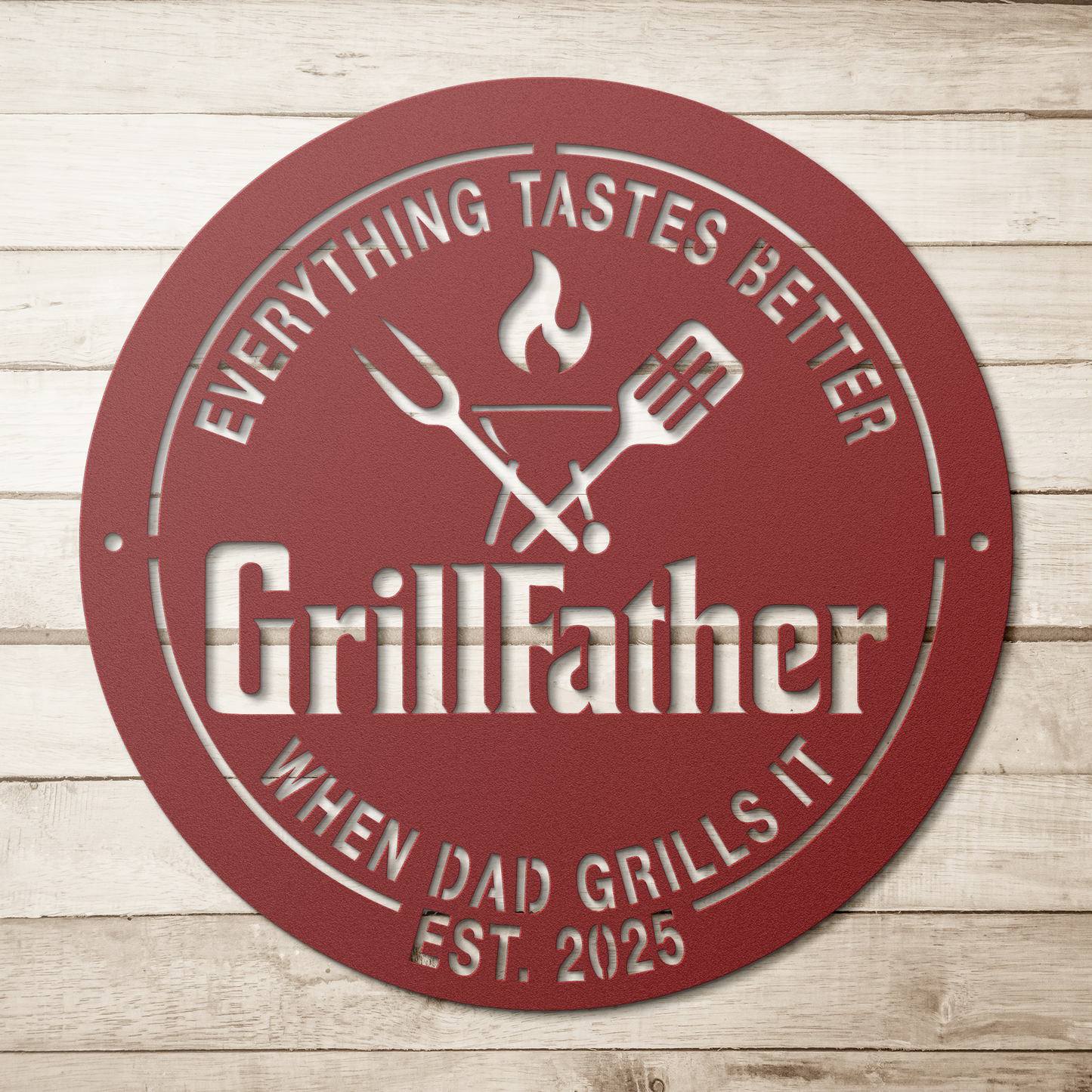 Grill_Father_Metal_Sign_Red_Simple_Wood_BKGD_Mockup.png