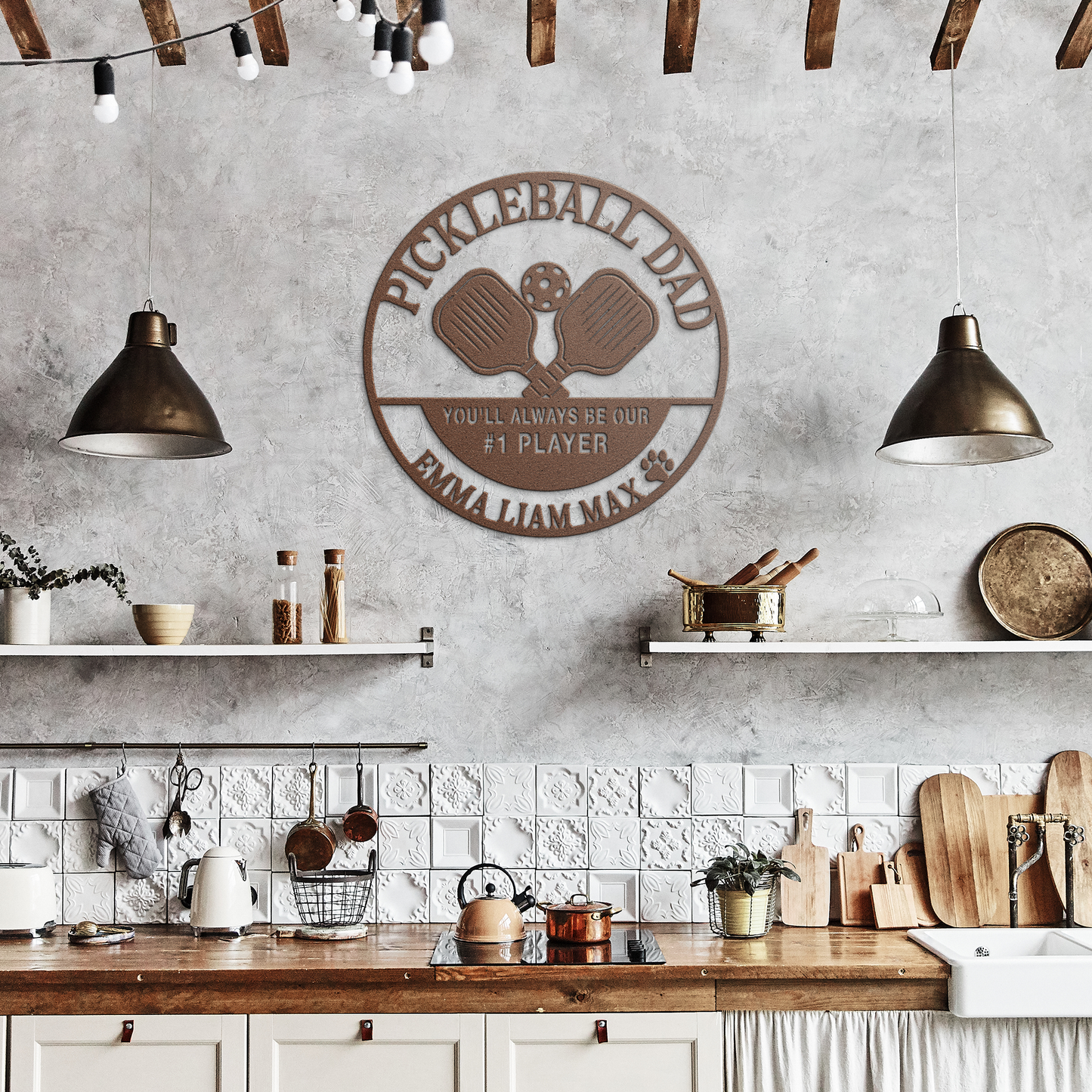 Pickleball_Dad_Custom_Metal_Sign_Copper_Rustic_Kitchen_Mockup.png